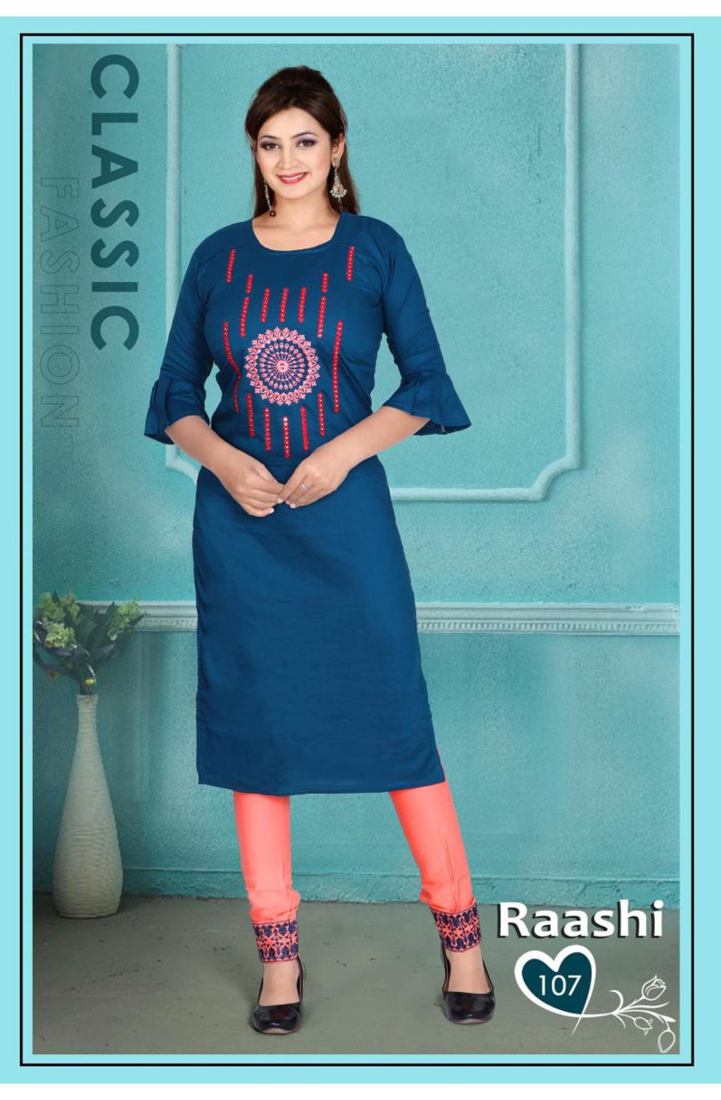 Beauty Queen Raashi Casual Wear Rayon Kurti With Bottom Latest Collection